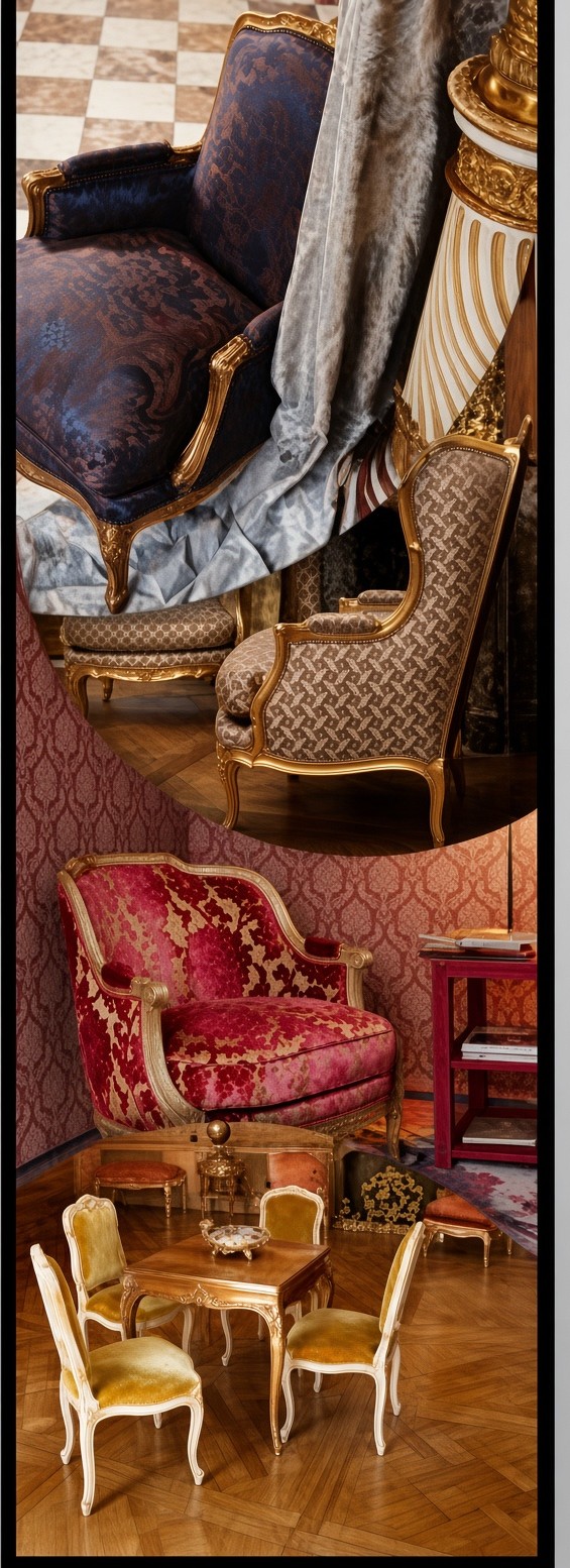 Fauteuil de style Empire ou Marie-Antoinette, créez un ambiance « luxe » avec Taillardat…