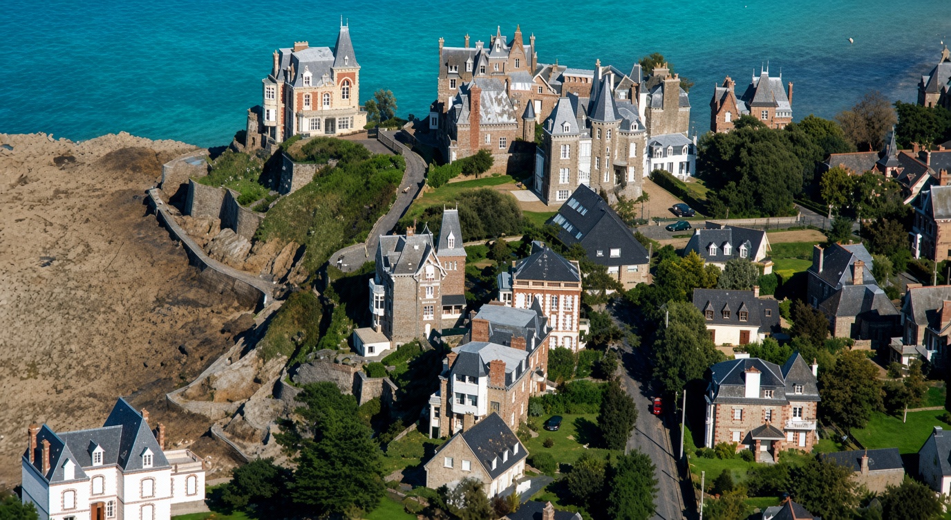 The elegant seaside town of Dinard